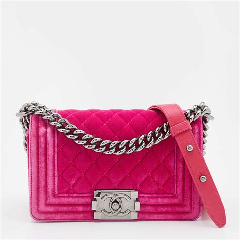 chanel pink patent tote|pink velvet chanel bag.